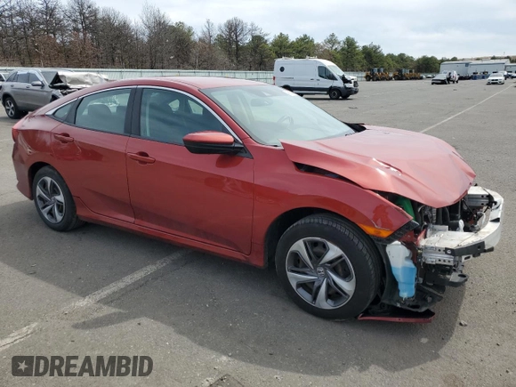 2019 Honda Civic Sedan LX with VIN 19XFC2F69KE026826, listed as a Copart auction lot 46925745 with 112,561 mi miles and Salvage Title. Bid and sale history available at carsss.com. Image 4.