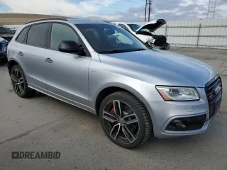 2017 Audi SQ5 Premium Plus with VIN WA1CCAFP5HA083262, listed as a Copart auction lot 46470175 with 117,460 mi miles and Salvage Title. Bid and sale history available at carsss.com. Image 4.