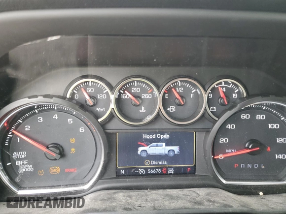 2022 Chevrolet Silverado 1500 LT with VIN 3GCPYJEK0NG115076, listed as a Copart auction lot 49056995 with 56,678 mi miles and Salvage Title. Bid and sale history available at DreamBid. Image 9.
