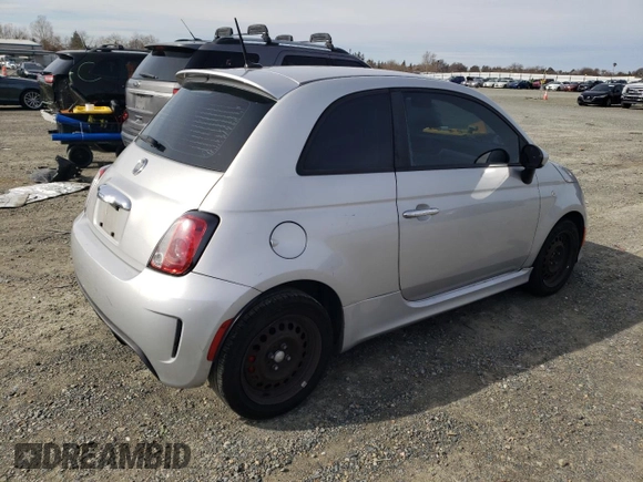 2013 FIAT 500 Turbo with VIN 3C3CFFHH8DT554229, listed as a Copart auction lot 45544355 with 127,548 mi miles and Salvage title. Bid and sale history available at DreamBid. Image 3.