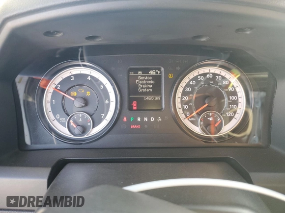 2023 Ram 1500 Tradesman with VIN 1C6RR6FG9PS534852, listed as a Copart auction lot 44083285 with 14,601 mi miles and Salvage title. Bid and sale history available at DreamBid. Image 9.