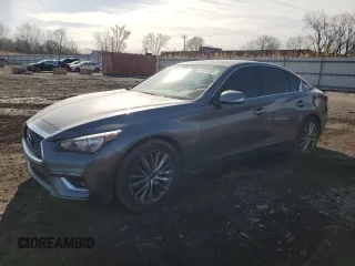 2018 Infiniti Q50 3.0t SPORT with VIN JN1EV7AR3JM442233, listed as a Copart auction lot 51812365 with 41,335 mi miles and Salvage Title. Bid and sale history available at carsss.com. Image 1.