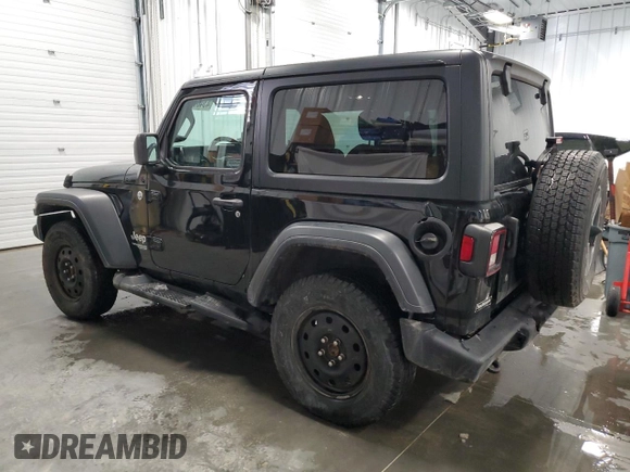 2020 Jeep Wrangler Sport S z VIN 1C4GJXAG4LW274996, wystawiony jako Copart lot #43407175 z przebiegiem 72 346 mil mil oraz Szkoda całkowita • Salvage title. Historia ofert i sprzedaży dostępna na DreamBid. Obrazek 2.