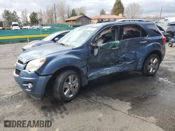 2012 Chevrolet Equinox LTZ with VIN 2GNFLGEK7C6132423, listed as a Copart auction lot 52082815 with 157,398 mi miles and Salvage Title. Bid and sale history available at carsss.com. Image 1.