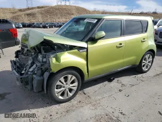 2014 Kia Soul + with VIN KNDJP3A57E7708210, listed as a Copart auction lot 49446535 with 107,823 mi miles and Salvage Title. Bid and sale history available at carsss.com. Image 1.