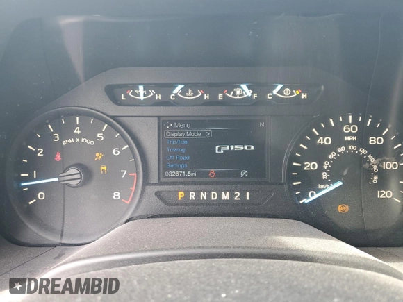 2018 Ford F-150 XL with VIN 1FTEW1EB7JKD92713, listed as a Copart auction lot 65621244 with 32,671 mi miles and Salvage Title. Bid and sale history available at carsss.com. Image 9.