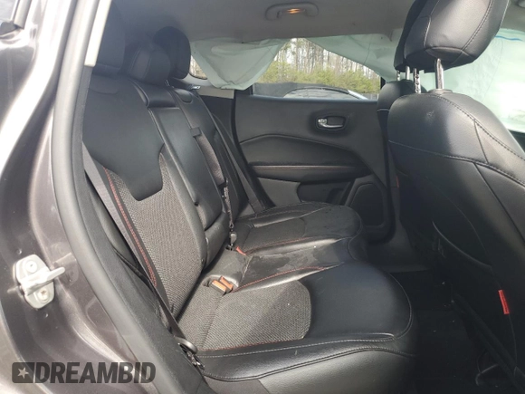 2021 Jeep Compass Trailhawk with VIN 3C4NJDDB7MT602800, listed as a Copart auction lot 50056865 with 68,794 mi miles and Salvage title. Bid and sale history available at DreamBid. Image 12.