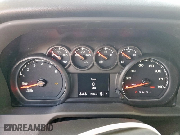 2024 Chevrolet Silverado 1500 Custom Trail Boss with VIN 3GCPDCEK8RG129790, listed as a Copart auction lot 45601905 with 17,105 mi miles and Salvage Title. Bid and sale history available at carsss.com. Image 9.