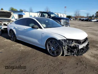 2014 Audi S7 Prestige with VIN WAUW2AFC7EN075619, listed as a Copart auction lot 82359884 with 142,987 mi miles and Salvage Title. Bid and sale history available at carsss.com. Image 4.