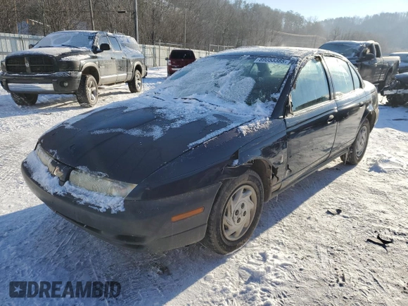1999 Saturn SL with VIN 1G8ZF5283XZ157513, listed as a Copart auction lot 89053385 with 167,847 mi miles and Salvage Title. Bid and sale history available at carsss.com. Image 1.