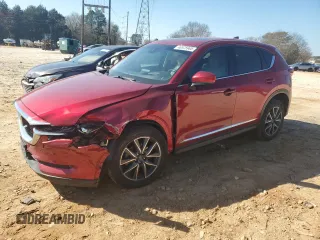 2018 Mazda CX-5 Grand Touring with VIN JM3KFADM5J0350937, listed as a Copart auction lot 46525965 with 59,478 mi miles and Salvage Title. Bid and sale history available at DreamBid. Image 1.