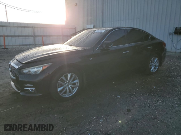 2014 Infiniti Q50 z VIN JN1BV7AP2EM672854, wystawiony jako Copart lot #78478594 z przebiegiem 122 796 mil mil oraz Szkoda całkowita • Salvage title. Historia ofert i sprzedaży dostępna na DreamBid. Obrazek 1.