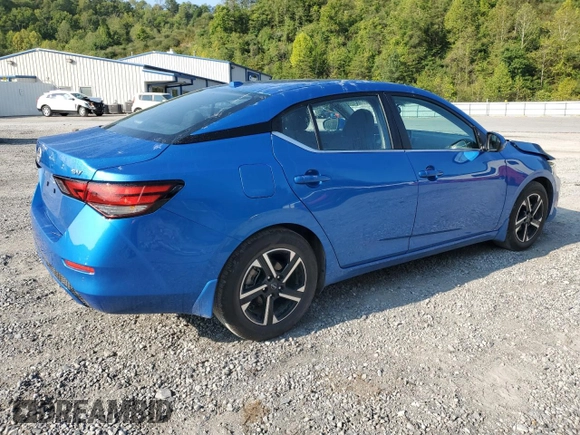 2024 Nissan Sentra SV with VIN 3N1AB8CV4RY265045, listed as a Copart auction lot 70636734 with 5,232 mi miles and Salvage Title. Bid and sale history available at carsss.com. Image 3.