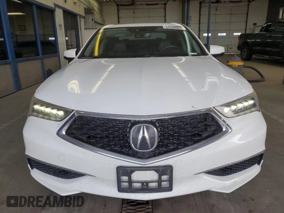 2018 Acura TLX Technology with VIN 19UUB1F54JA004540, listed as a Copart auction lot 54338065 with 57,321 mi miles and Salvage Title. Bid and sale history available at carsss.com. Image 5.