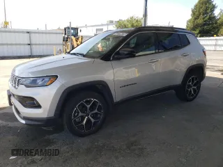 2025 Jeep Compass Limited with VIN 3C4NJDCN9ST546402, listed as a Copart auction lot 63319975 with 9,928 mi miles and Salvage title. Bid and sale history available at DreamBid. Image 1.