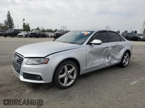 2012 Audi A4 Premium with VIN WAUBFAFL1CN012984, listed as a Copart auction lot 65837295 with 142,547 mi miles and Salvage title. Bid and sale history available at DreamBid. Image 1.