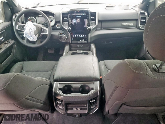 2025 Ram 1500 Lone Star with VIN 1C6SRFFPXSN534450, listed as a Copart auction lot 59370545 with 11,420 mi miles and Salvage title. Bid and sale history available at DreamBid. Image 8.