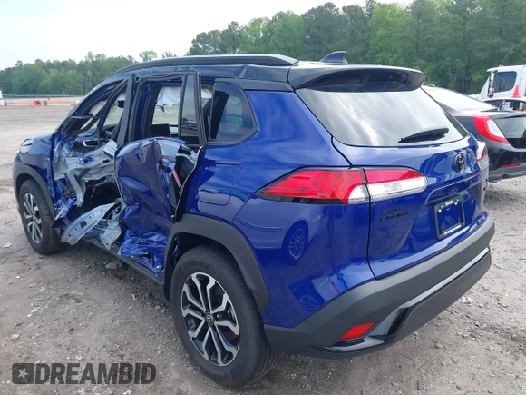 2024 Toyota Corolla Cross Hybrid S with VIN 7MUFBABG2RV042934, listed as a IAAI auction lot 42098911 with 7,613 mi miles and . Bid and sale history available at DreamBid. Image 3.