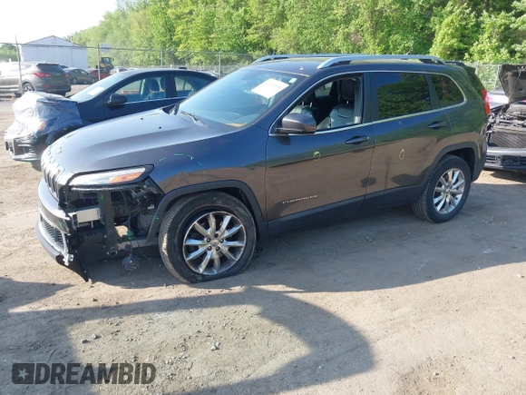 2015 Jeep Cherokee Limited with VIN 1C4PJMDB4FW610956, listed as a IAAI auction lot 42167270 with 118,219 mi miles and . Bid and sale history available at DreamBid. Image 2.