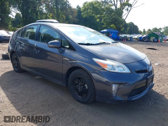2013 Toyota Prius One with VIN JTDKN3DUXD5604950, listed as a IAAI auction lot 40307683 with 43,628 mi miles. Bid and sale history available at carsss.com. Image 6.