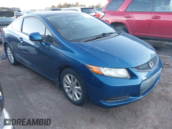 2012 Honda Civic Cpe EX-L with VIN 2HGFG3B97CH518269, listed as a IAAI auction lot 41250821 with 72,342 mi miles. Bid and sale history available at carsss.com. Image 1.