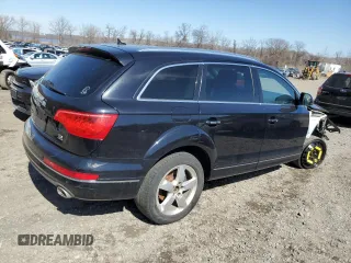 2013 Audi Q7 3.0L TDI Premium Plus with VIN WA1LMAFE0DD009655, listed as a Copart auction lot 49687045 with 0 mi miles and Salvage Title. Bid and sale history available at carsss.com. Image 3.