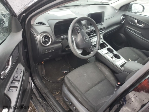 2023 Hyundai Kona Electric SE with VIN KM8K23AG8PU192105, listed as a Copart auction lot 79938444 with 18,629 mi miles and Salvage Title. Bid and sale history available at carsss.com. Image 8.