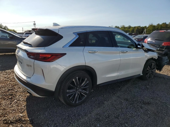 2022 Infiniti QX50 LUXE with VIN 3PCAJ5BB3NF107145, listed as a Copart auction lot 70091034 with 35,513 mi miles and Salvage Title. Bid and sale history available at carsss.com. Image 3.