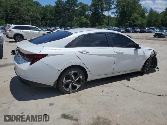 2023 Hyundai Elantra SEL with VIN 5NPLS4AG2PH097750, listed as a Copart auction lot 58453344 with 40,208 mi miles and Salvage title. Bid and sale history available at DreamBid. Image 3.