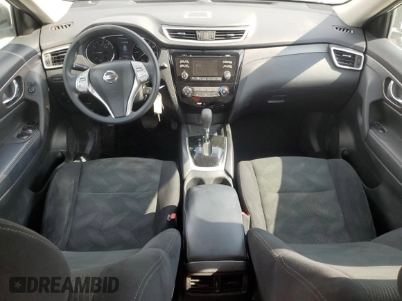 2015 Nissan Rogue SV with VIN 5N1AT2MT7FC910159, listed as a Copart auction lot 53895535 with 48,047 mi miles and Salvage Title. Bid and sale history available at DreamBid. Image 8.