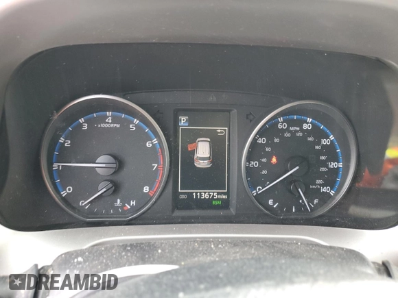 2018 Toyota RAV4 XLE with VIN JTMWFREV6JJ735000, listed as a Copart auction lot 45869275 with 113,675 mi miles and Salvage Title. Bid and sale history available at DreamBid. Image 9.