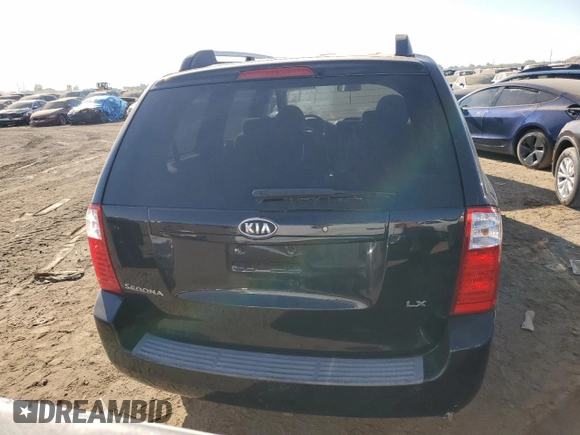 2006 Kia Sedona LX with VIN KNDMB233866034772, listed as a Copart auction lot 73406014 with 154,899 mi miles and Salvage Title. Bid and sale history available at carsss.com. Image 6.