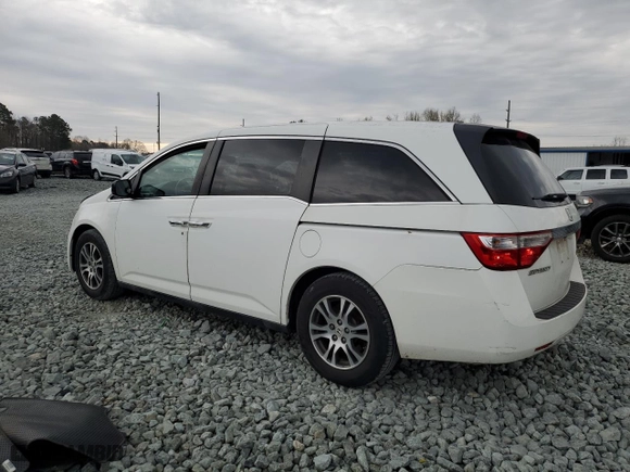2011 Honda Odyssey EX-L with VIN 5FNRL5H6XBB011967, listed as a Copart auction lot 47436465 with 283,825 mi miles and Salvage Title. Bid and sale history available at carsss.com. Image 2.