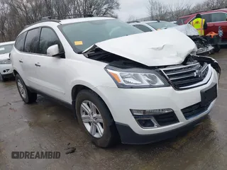 2013 Chevrolet Traverse LT with VIN 1GNKVGKD7DJ176487, listed as a IAAI auction lot 41211283 with 146,844 mi miles and . Bid and sale history available at DreamBid. Image 1.