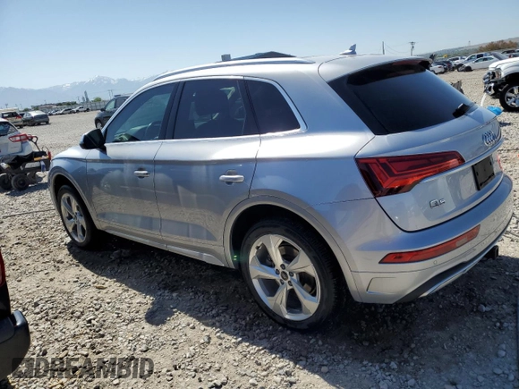 2021 Audi Q5 Premium Plus with VIN WA1BAAFY6M2004339, listed as a Copart auction lot 58202305 with 82,446 mi miles and Salvage title. Bid and sale history available at DreamBid. Image 2.