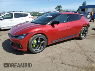 2023 Kia EV6 GT with VIN KNDC5DLE0P5123064, listed as a Copart auction lot 51926144 with 4,767 mi miles and Salvage Title. Bid and sale history available at carsss.com. Image 1.