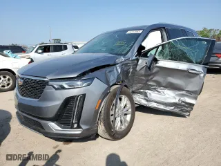 2021 Cadillac XT6 Luxury with VIN 1GYKPAR41MZ124645, listed as a Copart auction lot 44207893 with 0 mi miles. Bid and sale history available at carsss.com. Image 1.