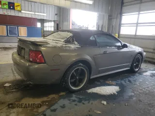 2001 Ford Mustang GT Deluxe with VIN 1FAFP45X81F193358, listed as a Copart auction lot 46297485 with 130,538 mi miles and Salvage Title. Bid and sale history available at carsss.com. Image 3.