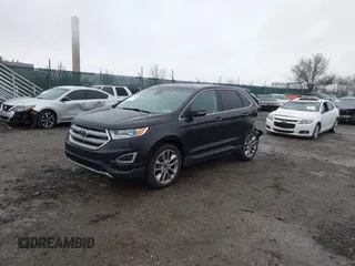 2015 Ford Edge Titanium with VIN 2FMPK4K80FBB70218, listed as a IAAI auction lot 41858298 with 111,130 mi miles. Bid and sale history available at carsss.com. Image 17.