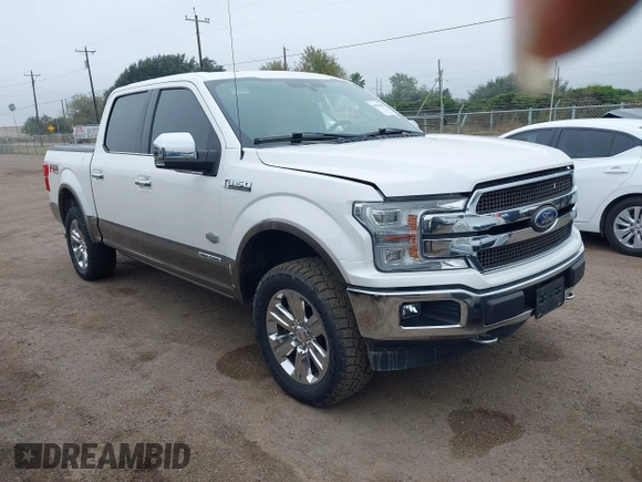 2018 Ford F-150 XL with VIN 1FTFW1E12JFD95796, listed as a IAAI auction lot 41043683 with 59,324 mi miles and . Bid and sale history available at DreamBid. Image 1.