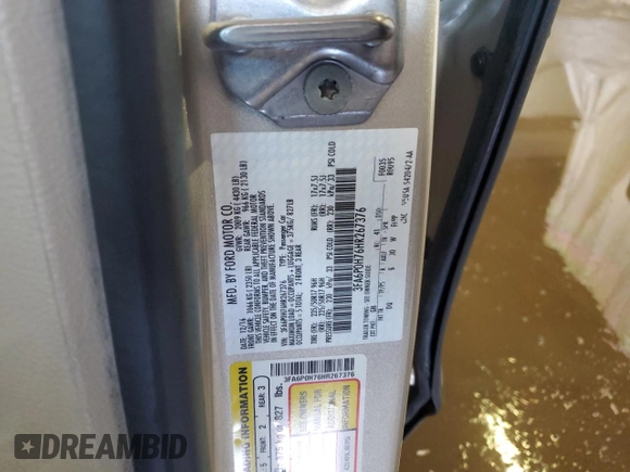 2017 Ford Fusion SE с VIN 3FA6P0H76HR267376, выставлен на аукционе Copart как лот 59480925 с пробегом 152 040 миль миль и Списание • Salvage title. История ставок и продаж доступна на DreamBid. Изображение 12.
