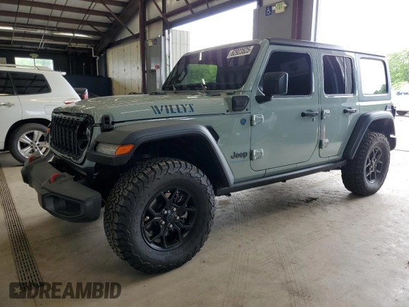 2024 Jeep Wrangler Sport S with VIN 1C4RJXN66RW167175, listed as a Copart auction lot 62923525 with 14,103 mi miles and Clean title. Bid and sale history available at DreamBid. Image 1.