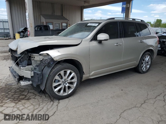 2016 Volvo XC90 T6 Momentum with VIN YV4A22PK3G1061684, listed as a Copart auction lot 56065185 with 186,471 mi miles and Salvage title. Bid and sale history available at DreamBid. Image 1.