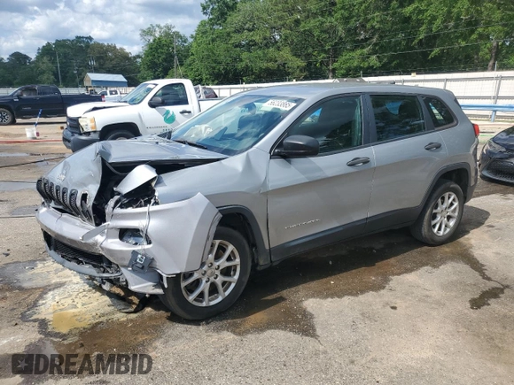 2015 Jeep Cherokee Sport with VIN 1C4PJLAB7FW536303, listed as a Copart auction lot 56233885 with 150,883 mi miles and Salvage title. Bid and sale history available at DreamBid. Image 1.