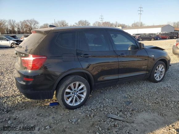 2015 BMW X3 xDrive28i with VIN 5UXWX9C56F0D56769, listed as a Copart auction lot 43700805 with 0 mi miles and Salvage Title. Bid and sale history available at carsss.com. Image 3.