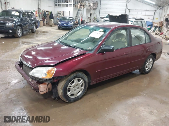 2002 Honda Civic LX with VIN 2HGES16512H513959, listed as a IAAI auction lot 42051292 with 137,656 mi miles and . Bid and sale history available at DreamBid. Image 2.