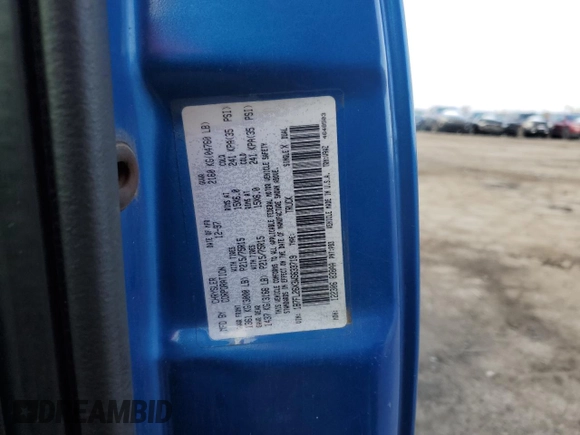1998 Dodge Dakota SLT z VIN 1B7FL26X3WS633719, wystawiony jako Copart lot #82381914 z przebiegiem Nie podano mil oraz Szkoda całkowita • Salvage title. Historia ofert i sprzedaży dostępna na DreamBid. Obrazek 14.