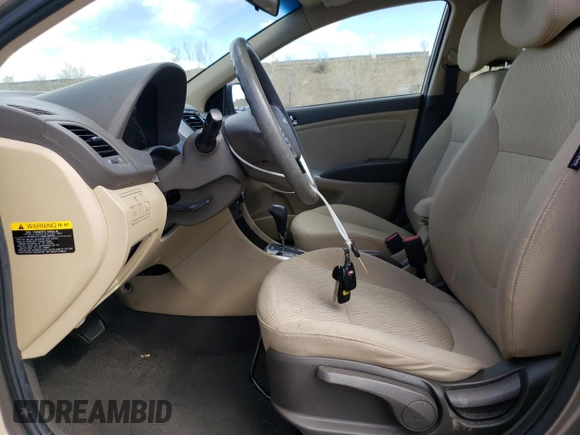 2014 Hyundai Accent GLS with VIN KMHCU4AE0EU676317, listed as a Copart auction lot 53395075 with 79,838 mi miles and Salvage Title. Bid and sale history available at carsss.com. Image 7.