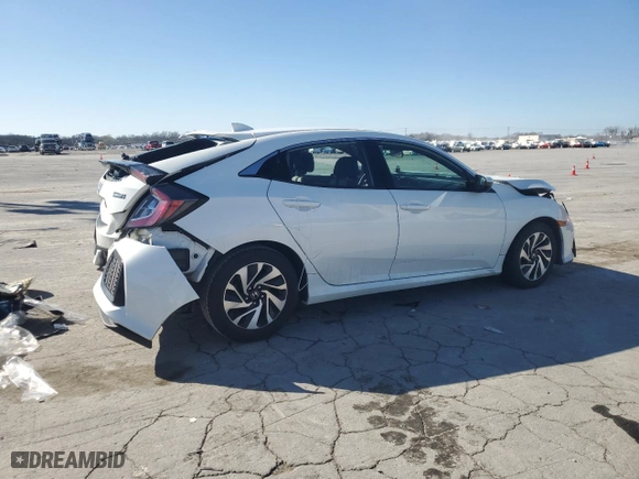 2017 Honda Civic Hatchback LX with VIN SHHFK7H20HU226084, listed as a Copart auction lot 49327615 with 114,407 mi miles and Salvage Title. Bid and sale history available at carsss.com. Image 3.