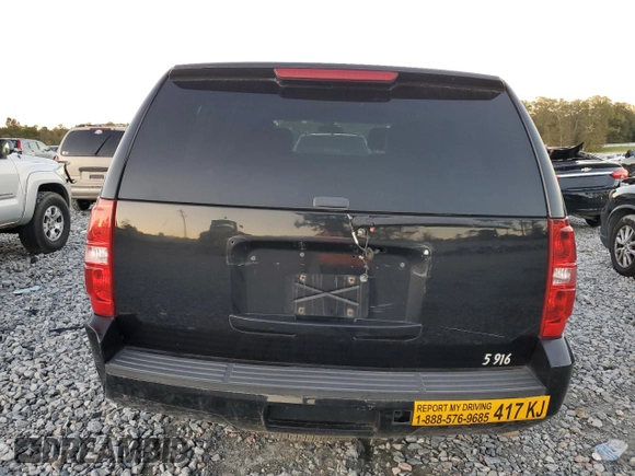 2011 Chevrolet Tahoe Commercial with VIN 1GNLC2E06BR172595, listed as a Copart auction lot 81598064 with 317,477 mi miles and Salvage title. Bid and sale history available at DreamBid. Image 6.